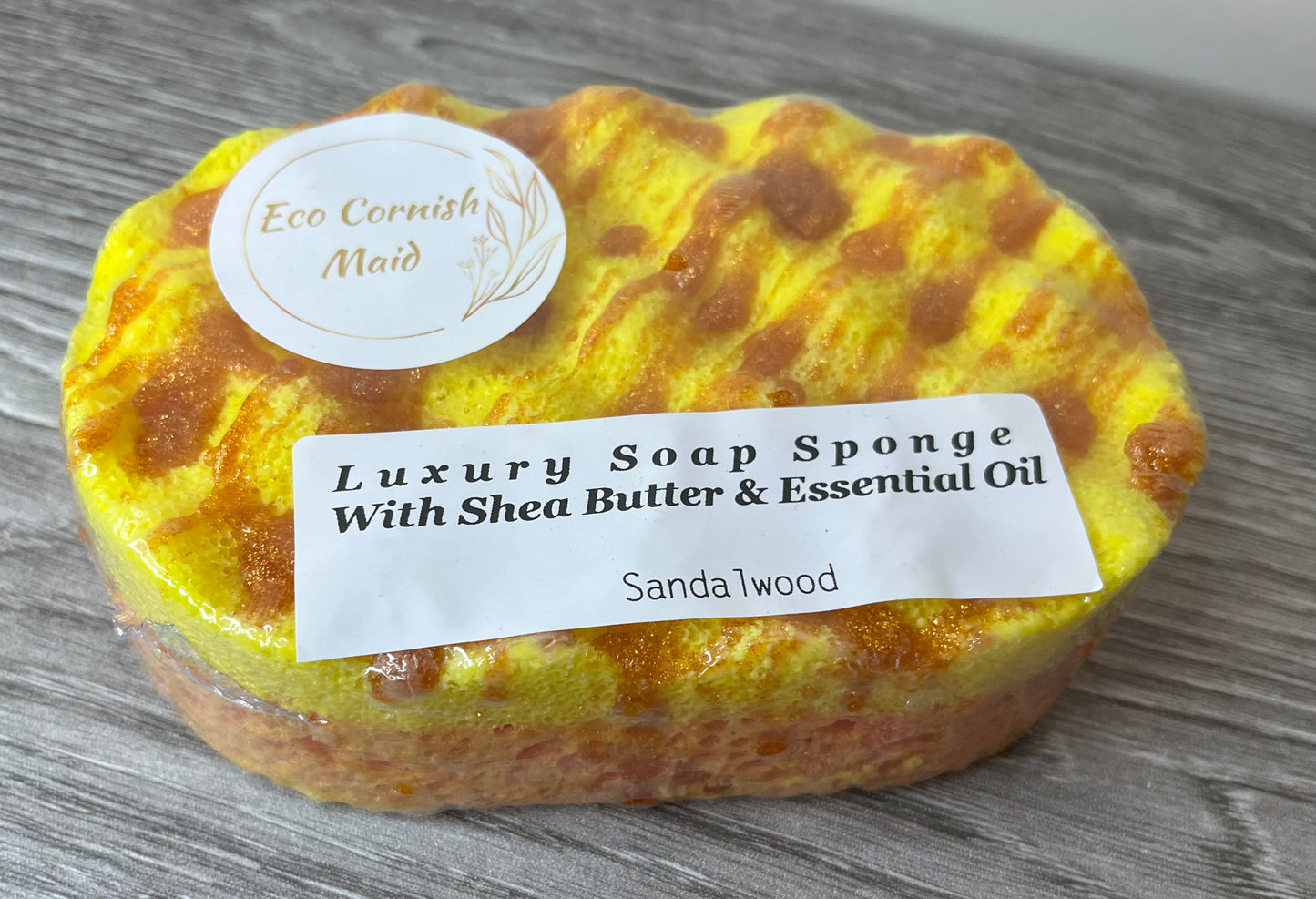 Sandal wood Luxury Essential Oil & Shea Butter Soap Sponge